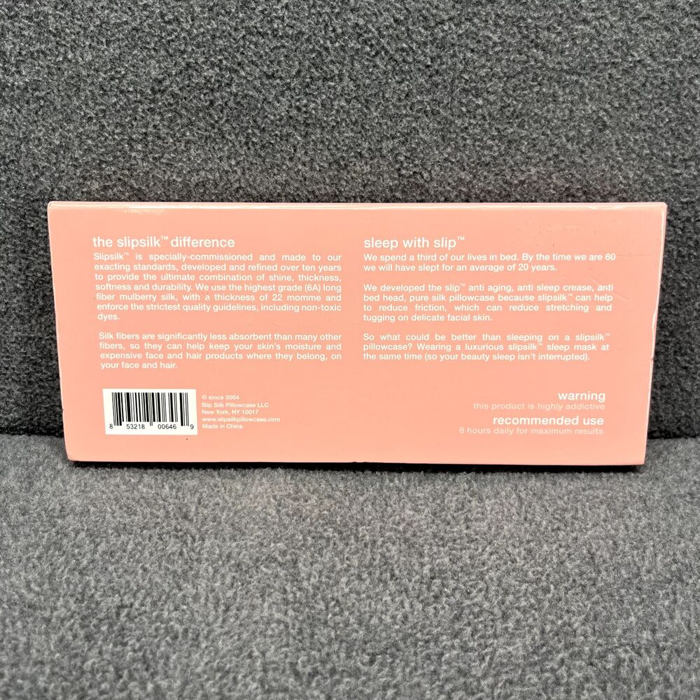 SlipSilk‎ 100% pure silk sleep mask bridesmaid bridal collection pink Slip - Picture 2 of 7